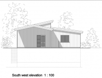South west elevation 1:100
